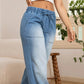 Damen-Jeans mit Kordelbund und Weitbeinschnitt
