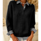 Damen-2-in-1-Pullover mit Kragen und Lagenlook🔥Kauf 2 Artikel versandkostenfrei
