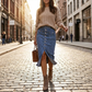 ⏳Zeitlich limitierter 50 % Rabatt⏰auf hochtaillenfarbene Jeans-Jacken👗 mit Knöpfen