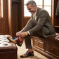 Klassische Herren Budapester Schuhe mit Flügelkappen