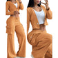 🥰🥰 Streetwear-Set mit hoher Elastizität und Cargotaschen – sexy, bequem, perfekt für jeden Anlass. ✨