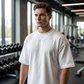 Oversize-T-Shirt für Herren, für Fitnessstudio und Freizeit