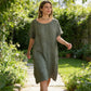 Lässiges Tunika-Kleid für Damen mit Taschen