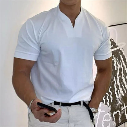 🏋️ Sportliches Herren V-Shirt aus Baumwolle – Ideal für Training & Freizeit👕