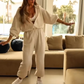 💎 60% RABATT! 💎 Bequemer Casual Jumpsuit mit Kapuze – Aus Reiner Baumwolle, Weite Beine & Praktische Taschen für Zuhause und Freizeit 🌿👖