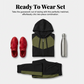 🔥"Effortless Style" Athleisure-Set: Figurschmeichelnder Color-Block Trainingsanzug für Damen