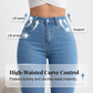 👖✨ Damen High-Waist Schlaghose – Slim Fit, Stretch, Locker & Leicht ausgestellte Jeans für Frühling