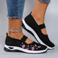 Lässige, atmungsaktive Stoffschuhe mit weicher Sohle aus Strick