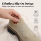 Damen-Slipper mit Strasssteinen