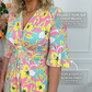 🌺Sommerliches A-Linien-Kleid mit Taillenband und Blumenmuster für den Alltag