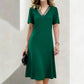 👗Elegantes Damen V-Ausschnitt Mesh-Kleid