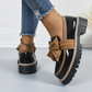 Elegante Damen-Loafer mit Schleife und breitem Absatz
