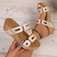 Bequeme Plateau-Sandalen