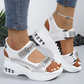 🔥Aktuelles Sonderangebot – 50 % Rabatt – Modische orthopädische Sandalen für Damen mit Keilabsatz und Strassverzierung