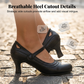 Elegante Pumps mit runder Spitze und Fesselriemen