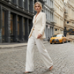 💎🔥 Jetzt im Trend – High-Waist-Weite-Hose mit Ketten-Detail – vielseitig