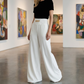 💎🔥 Jetzt im Trend – High-Waist-Weite-Hose mit Ketten-Detail – vielseitig
