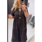 💎66 % Rabatt für begrenzte Zeit 👗Damen V-Ausschnitt Leopardenmuster Maxikleid📦Kostenloser Versand🔥