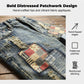 🔥 Zerrissene Jeansshorts für Herren – Patchwork-Design für einen coolen Streetstyle-Look 👖✨