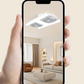Moderne 2-in-1-LED-Deckenventilatorleuchte