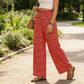 👖⏰Damenhose mit gerafftem Bund und weitem Schnitt