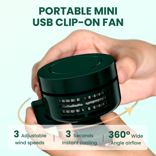 ⏰Tragbarer Mini-USB-Ventilator zum Befestigen