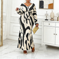 🌸 Maxikleid mit Print & Rüschen – Meerjungfrauen-Schnitt, leicht & fließend