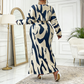 🌸 Maxikleid mit Print & Rüschen – Meerjungfrauen-Schnitt, leicht & fließend