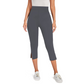 Elastische Yoga-Caprihosen mit Bauchformung für Damen