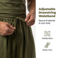 Weite Herrenhose mit Kordelzug in der Taille