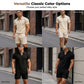 Jacquard-Set aus T-Shirt und Shorts für Herren