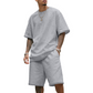 👕 50% RABATT! 🔥 Herren Freizeit-Set – T-Shirt & Shorts – bequem & atmungsaktiv – Perfekt für heiße Tage, Sport oder Strand – lässiger 2-teiliger Look 🩳