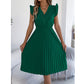 👗🌸 Elegantes V-Ausschnitt-Spitzenkleid mit Rüschenärmeln