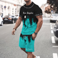 👕 50% RABATT! 🔥 Herren-Set aus grafisch bedrucktem T-Shirt & Shorts – Weicher Stoff, Auffälliges Design & Perfekt Für Sommertage ☀️