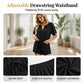 Women's Short Sleeve Textured Knit Romper