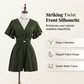 Eleganter Overall mit Ausschnitt an der Taille