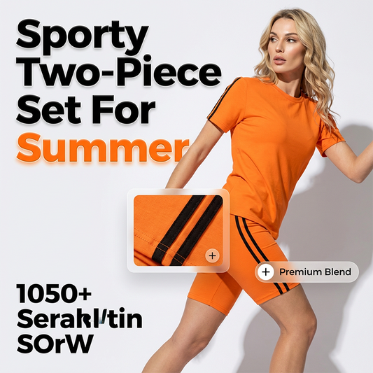 🔥Neue Produkte und Sonderangebote – Set aus kurzärmeligem Freizeit-Oberteil und Shorts für Damen
