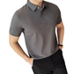 Einfarbiges Business-Casual-Hemd mit kurzen Ärmeln für Herren