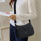 👛  💐 Einfarbige Umhängetasche für Damen – Viele Fächer & Reißverschluss – Sicher & praktisch – perfekt für Alltag, Reisen oder Shopping 🔐✨👜