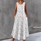 👗🌸 Ärmelloses A-Linien-Maxikleid mit Taschen