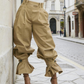 👖🎉 Damen Laternen-Hose mit Falten & Rüschenabschlüssen – Leicht & luftig – Perfekt für Sommer, Strand oder einen romantischen Boho-Look – feminin und bequem 🌸