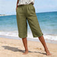 👖 Damen atmungsaktive Freizeit-Caprihosen – luftig, bequem & vielseitig – perfekt für Alltag, Strand & Reisen