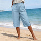 👖 Damen atmungsaktive Freizeit-Caprihosen – luftig, bequem & vielseitig – perfekt für Alltag, Strand & Reisen