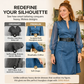 👗Figurbetontes Stehkragen-Denim-Midi-Kleid – Elegante Alltagsschick✨