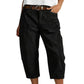👖🌿 Lässige Cargo-Caprihosen für Damen – bequeme 3/4-Hosen mit vielen Taschen, perfekt für Alltag, Reisen & Sommer ☀️