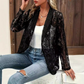 Eleganter Damenblazer aus Spitzenstoff mit Blumenmuster – Elegantes, leichtes Kleidungsstück, das sich vom Büro bis zum Abend tragen lässt✨