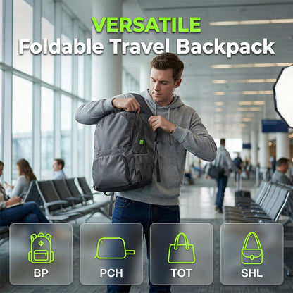 🎒 ✨Foldable Convertible Backpack Tote 3-in-1 Travel Bag – Rucksack, Tasche & Umhängetasche in einem – kompakt, vielseitig & perfekt für Reisen, Alltag & Arbeit