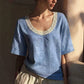 👚 50 % RABATT 🌸 Vintage-Sommerbluse aus Spitze – Zarte Details & luftiger Schnitt – Perfekt für einen romantischen oder schicken Alltagslook – feminin, atmungsaktiv und zeitlos ✨🌿