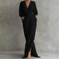 👗✨ Elegantes Maxi-Wickelkleid mit V-Ausschnitt
