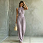 ✨Ärmelloser, weit geschnittener Jumpsuit mit Neckholder